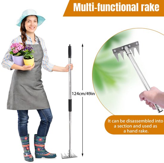 Tuinhark met 1.2m Metalen Handvat — afbeelding 2