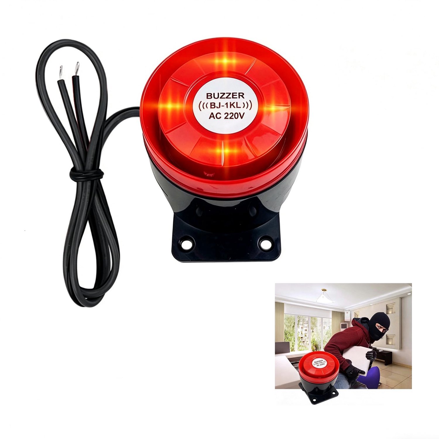 12V Mini Sirene - 110dB Geluidsniveau