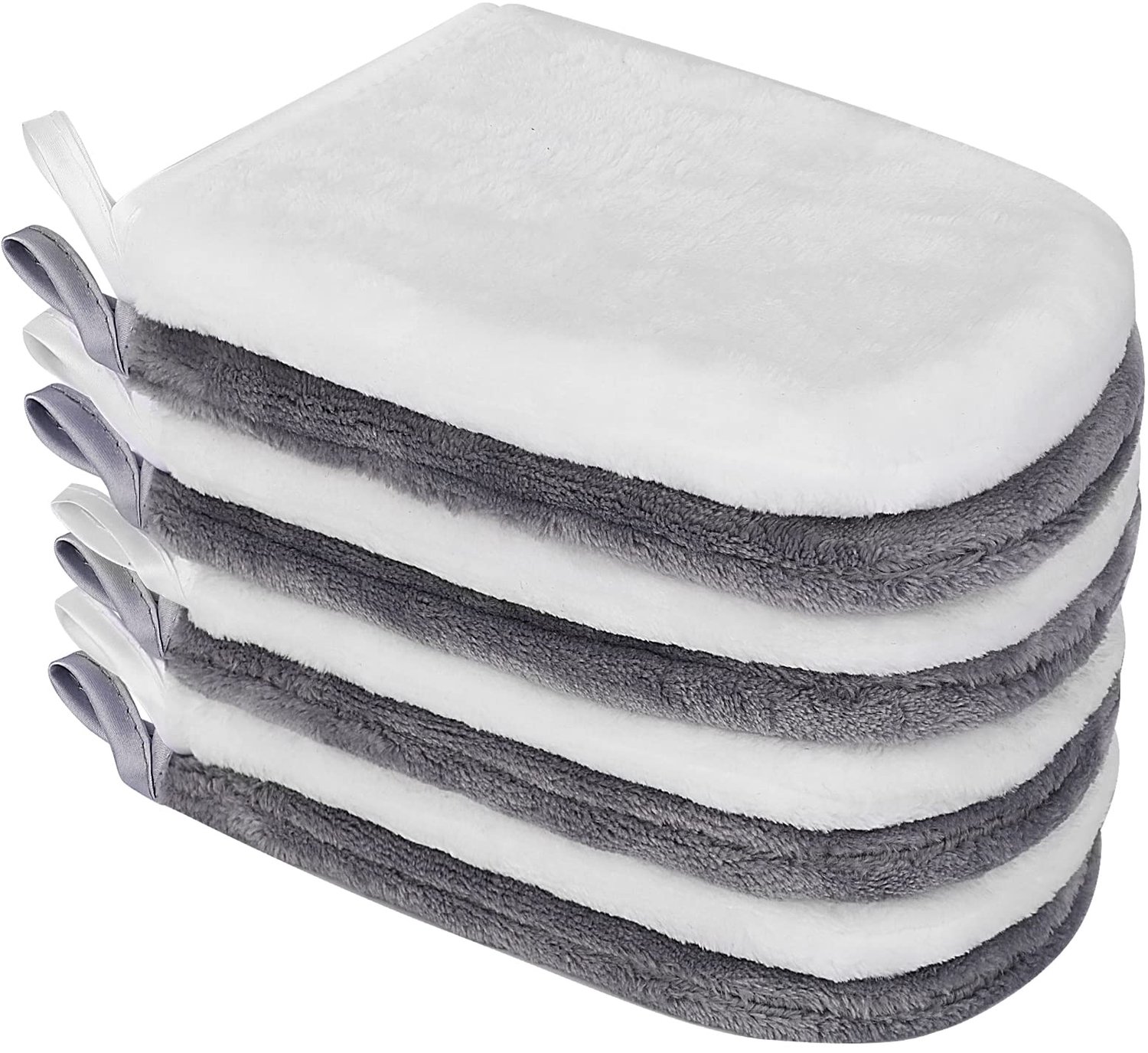 Microvezel Washandjes 8 Stuks - Zachte Flanel - Herbruikbare Make-up Remover - Onderhoudsvriendelijk - 15 x 21 cm - Duurzaam en Huidvriendelijk