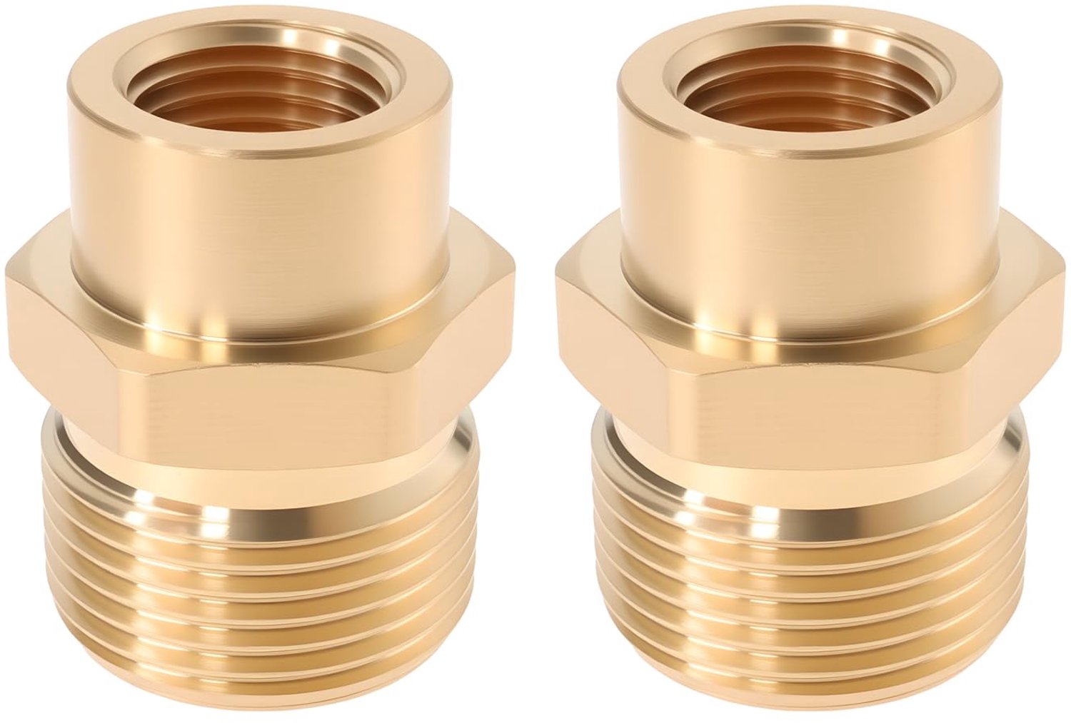 2-Delige Messing Adapter voor Hogedrukreiniger