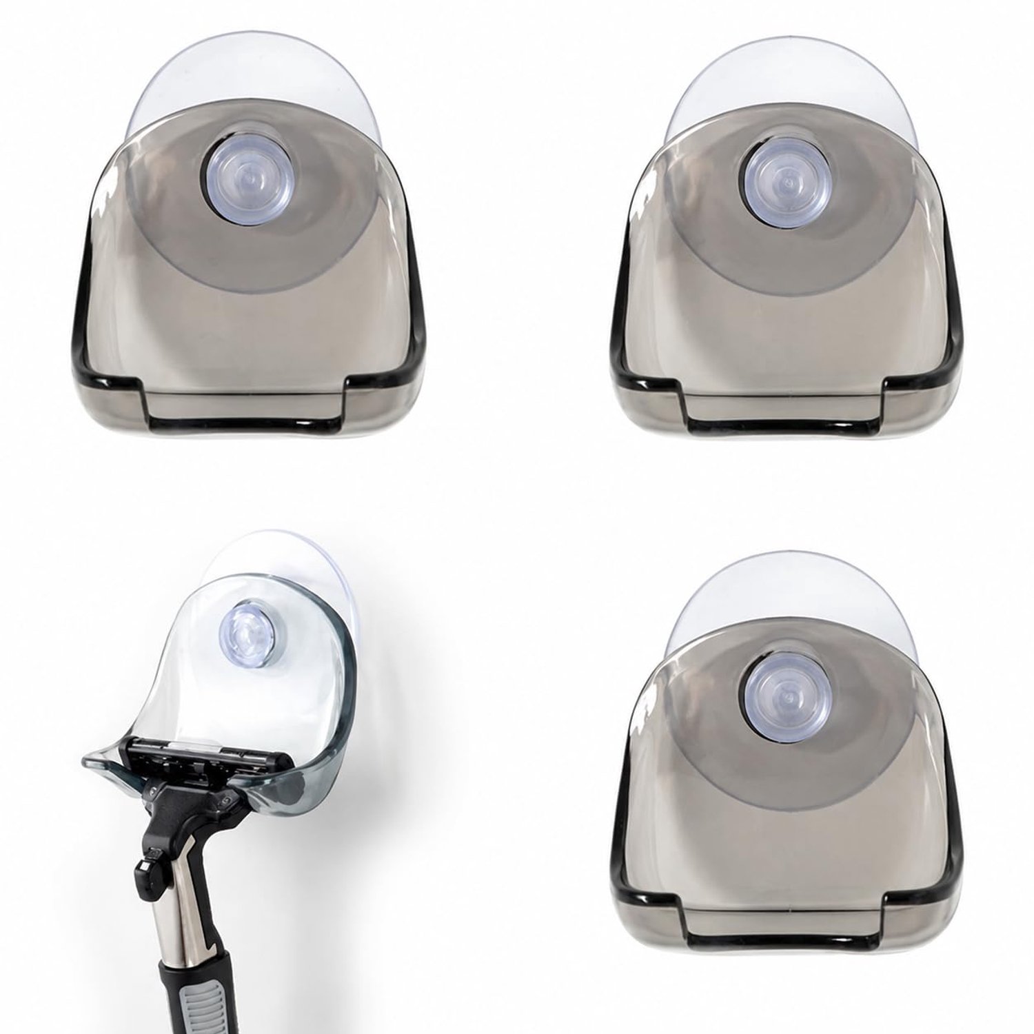 Set van 3 Douche Scheerapparaten met Zuignappen