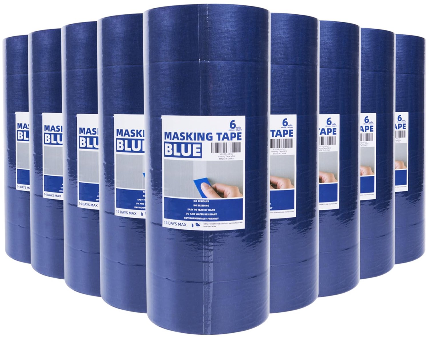 UV-bestendige Blauwe Maskingtape voor Schilderwerk