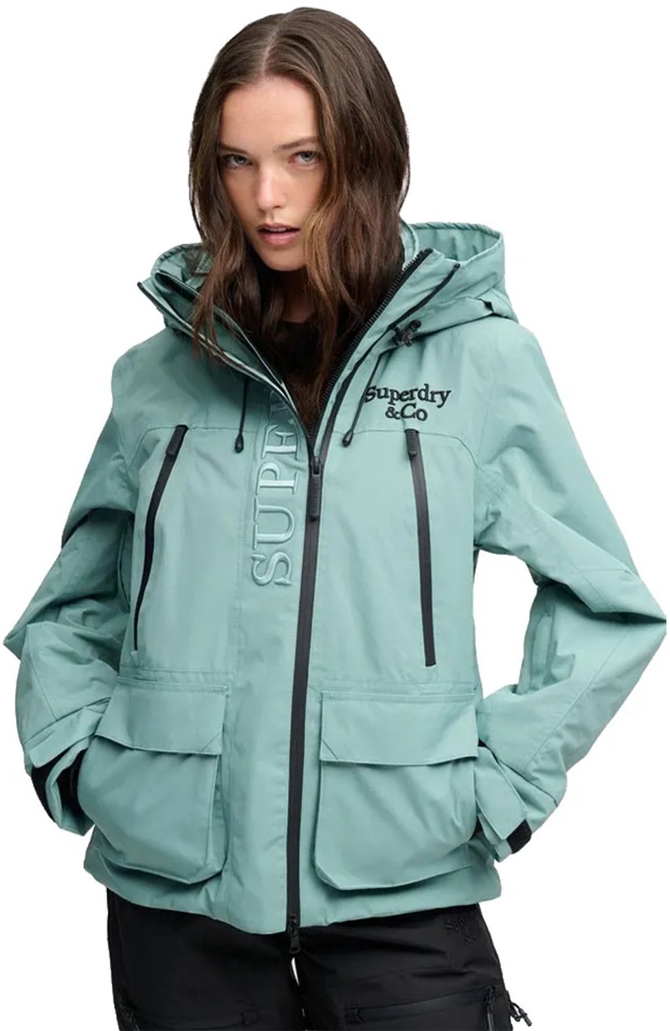 Superdry Ultimate Freestyle Ski Jas Groen S Vrouw