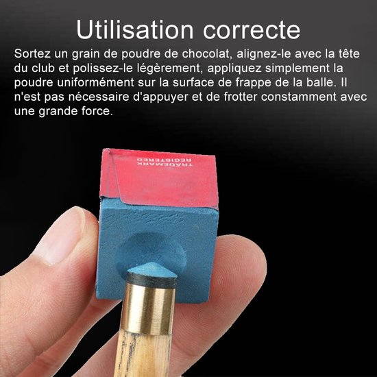 Set van 12 Billiard Chalk voor Snooker en Pool — afbeelding 3