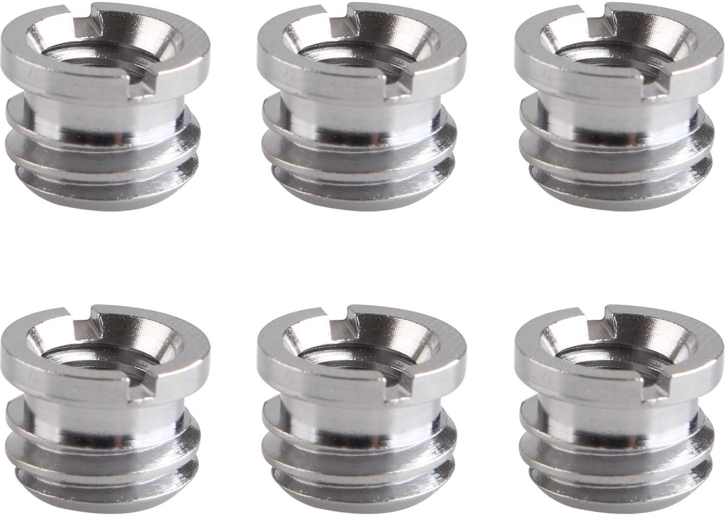 6 Stuks 1/4" naar 3/8" Draadadapter voor Camera Statief en Accessoires