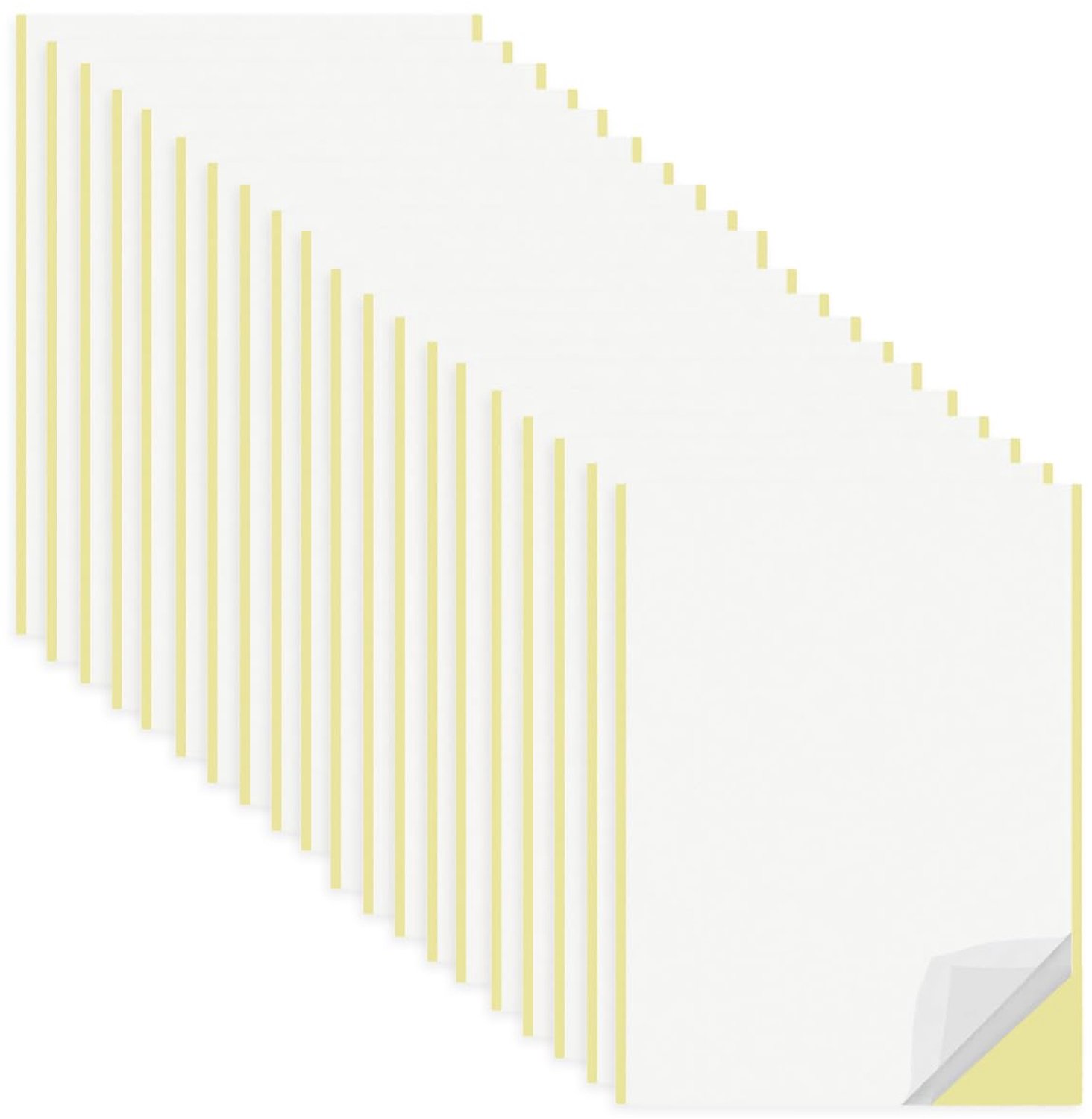 Dubbelzijdige Plakfolie 20 Vellen - A4 Transparant Plakband - Supersterk Plakband - Voor Doe-Het-Zelf - Handwerk - Woondecoratie 21 x 29 cm