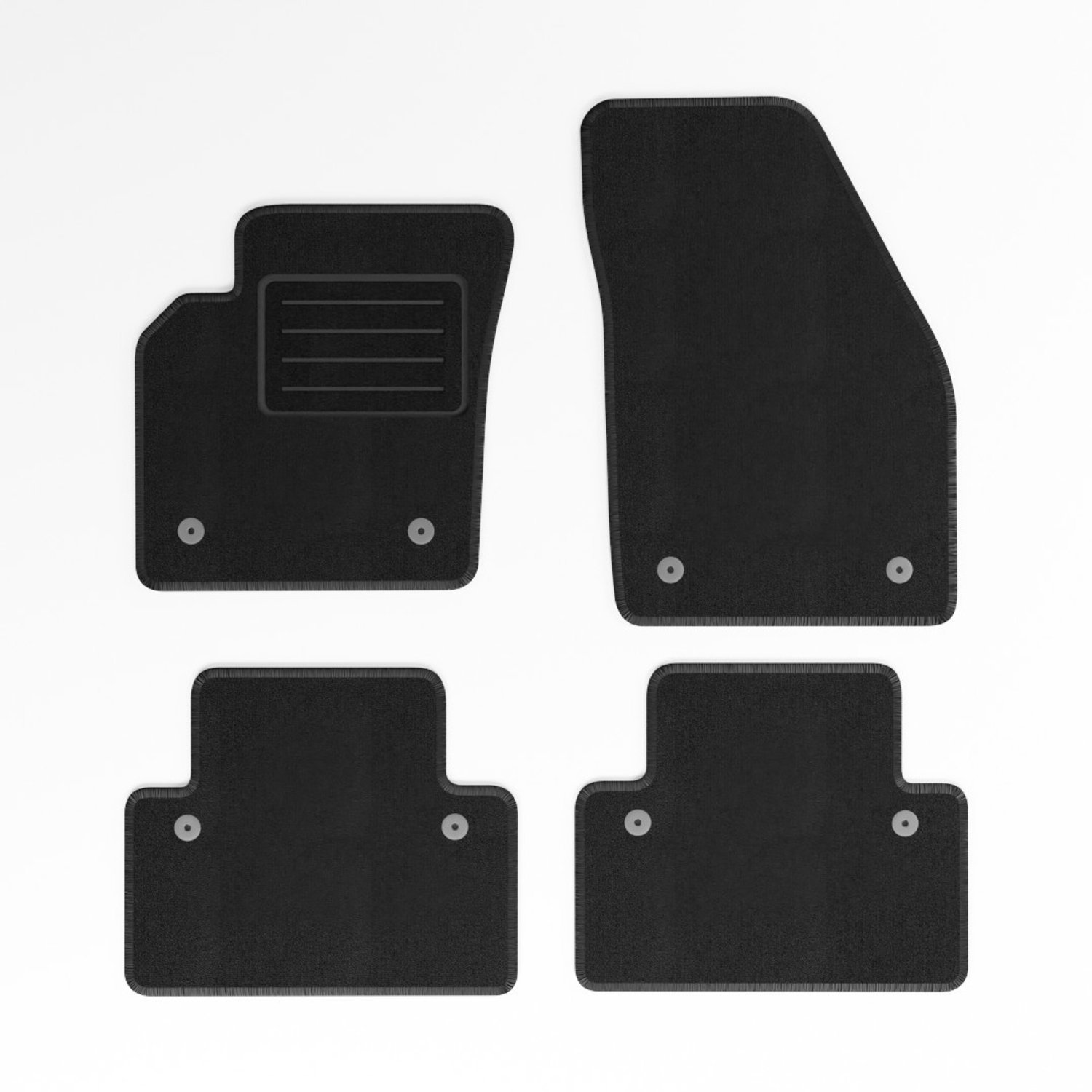 Mats4all | Naaldvilt automatten passend voor Volvo S40 2004-2012 | Antislip | Met versterking | 4-delig | Automatten | Mattenset