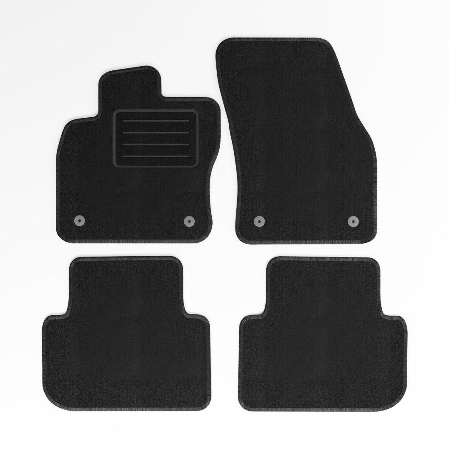 Mats4all | Naaldvilt automatten passend voor Volkswagen Tiguan 2016-2024 | Antislip | Met versterking | 4-delig | Automatten | Mattenset