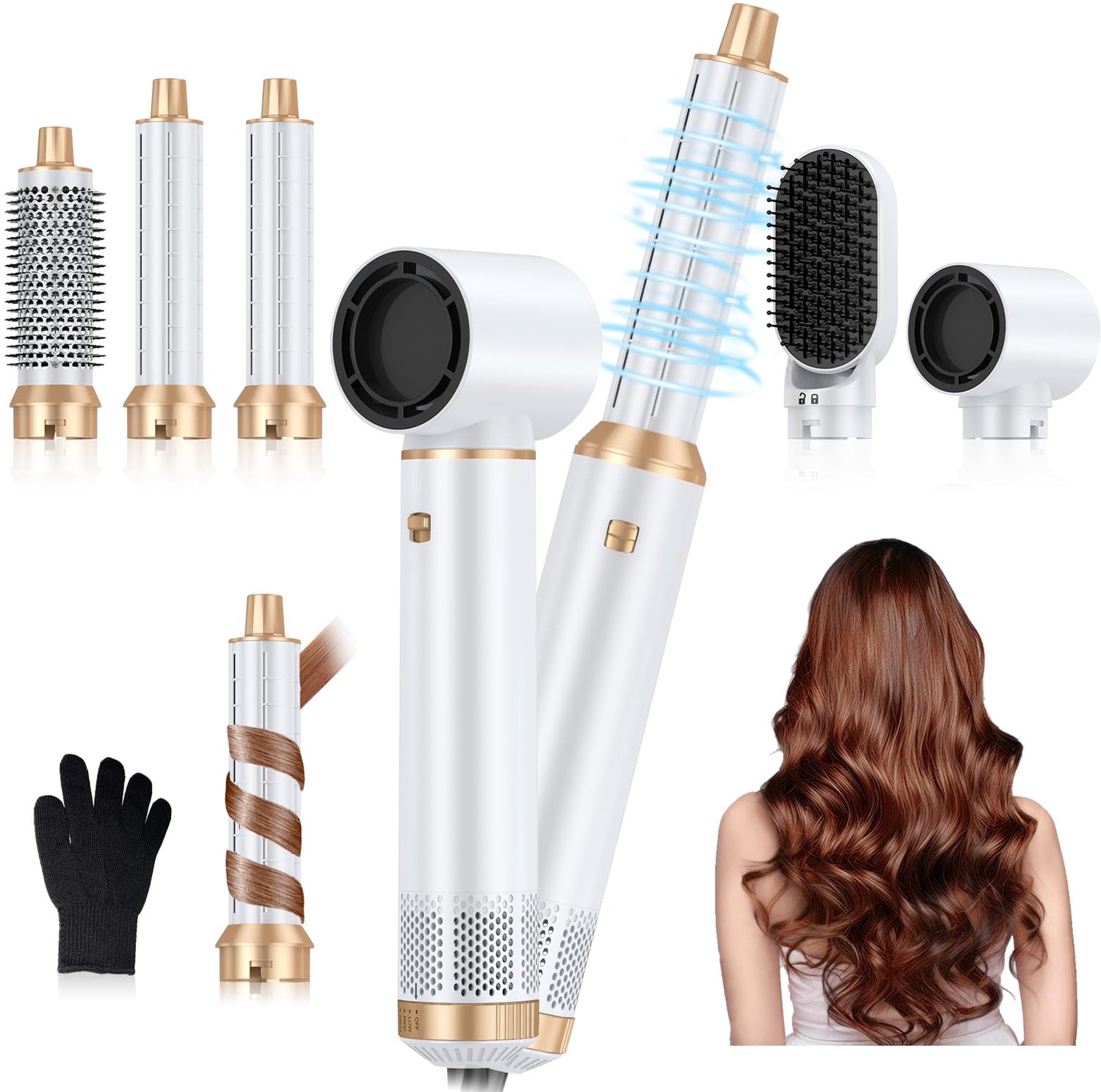 5-in-1 Air Styler en Haardroger voor Droog, Curl en Styling