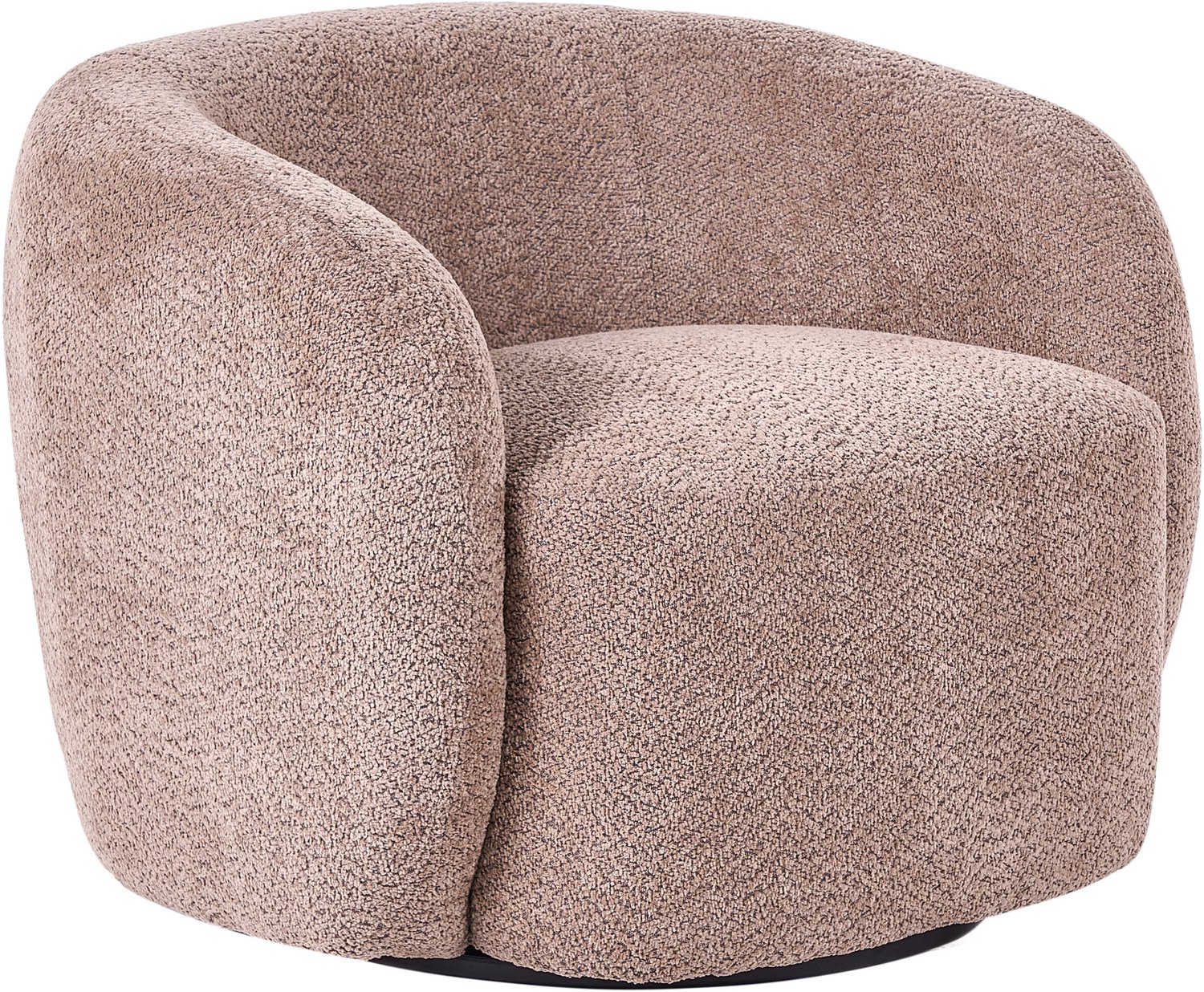 Beliani TORE - Draaifauteuil - Taupe - Polyester Beige