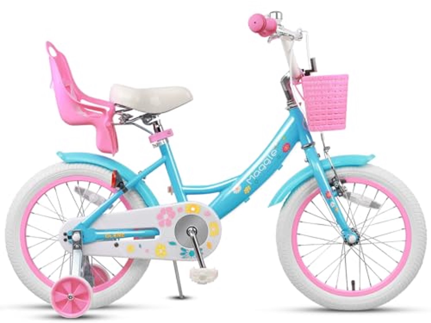 Kinderfiets met Poppenzitje en Steunwielen