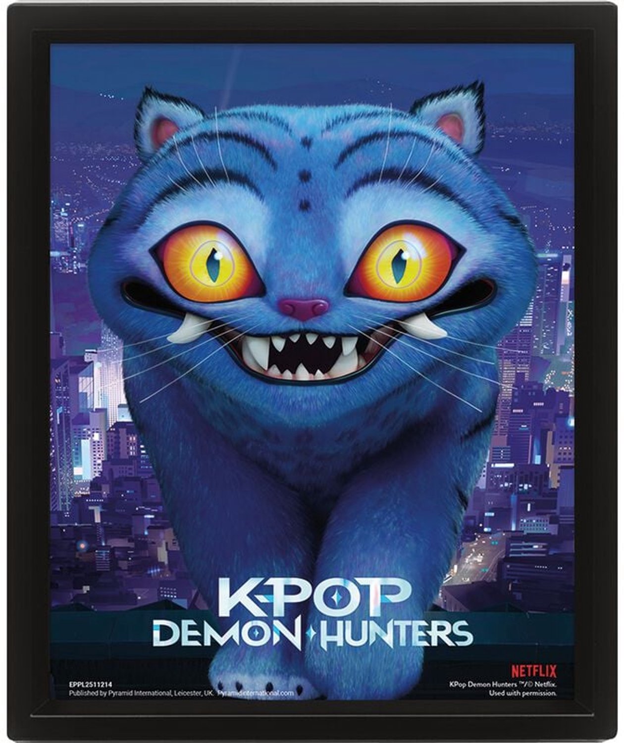KPop Demon Hunters Derpy 3D Lenticular Print Framed Unisex Decoratieve Artikelen - meerkleurig - Standard