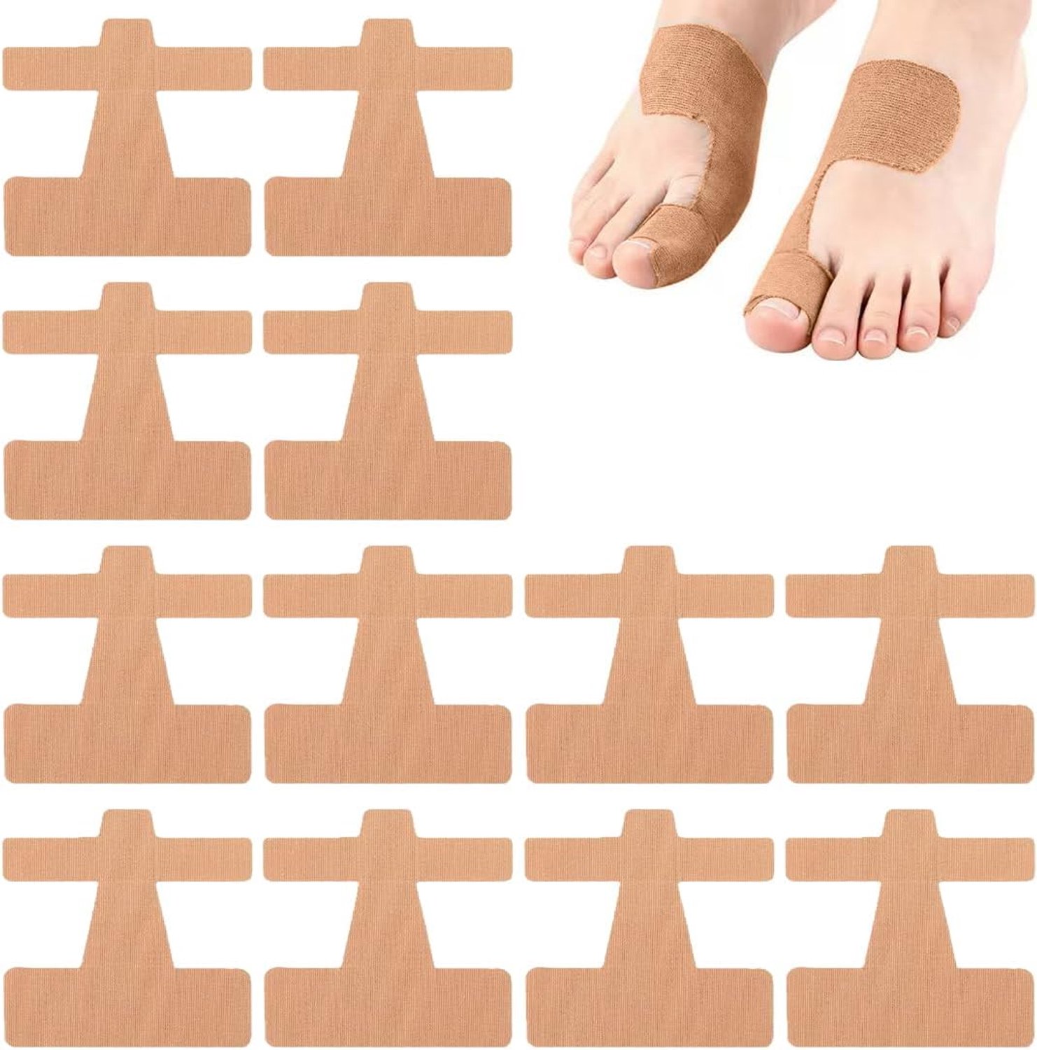 Tape en plakband, 12 correctieve pleisters voor de tenen - ShopVlot