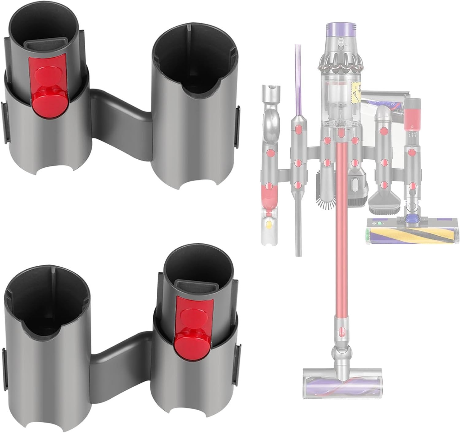 Accessoires voor Dyson V7 V8 V10 V11 V15 - Wandbevestiging, Muursteun en Oplader voor Stofzuigers
