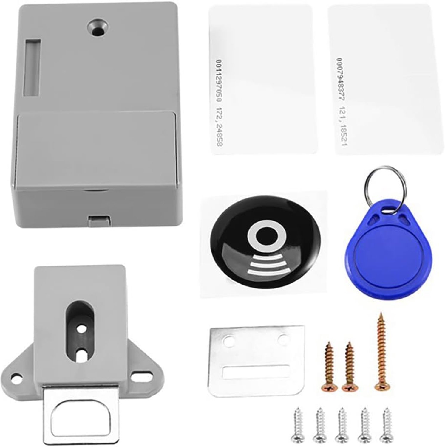 Invisible RFID Free Open Electronic Lock Kit, Smart Induction Digital DIY Cabinet Locks for Two-Door Cabinets - ShopVlot
