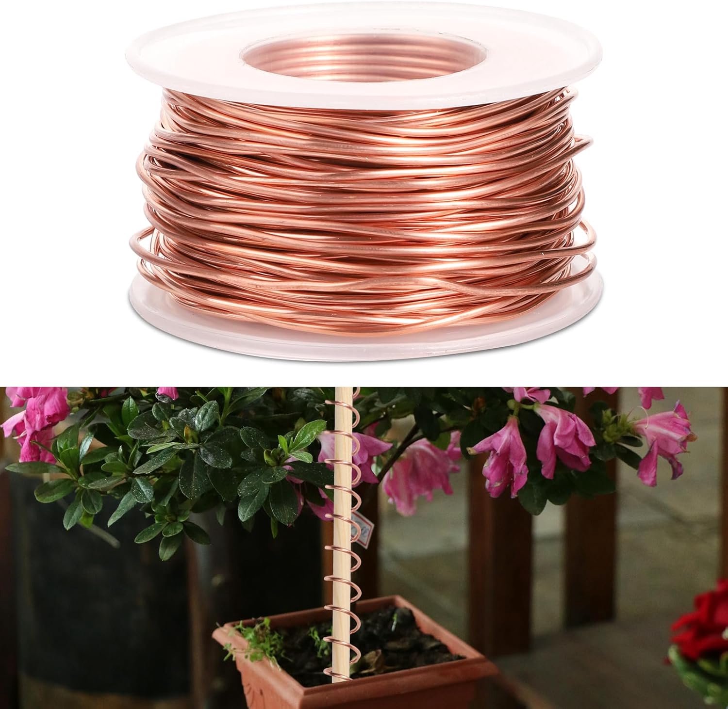 Dailygoods - Elektrocultuurantenne - Tuinieren - 65ft puur koper - Plantengroei - Zacht koper - Geschikt voor alle planten - Model TMZ12290