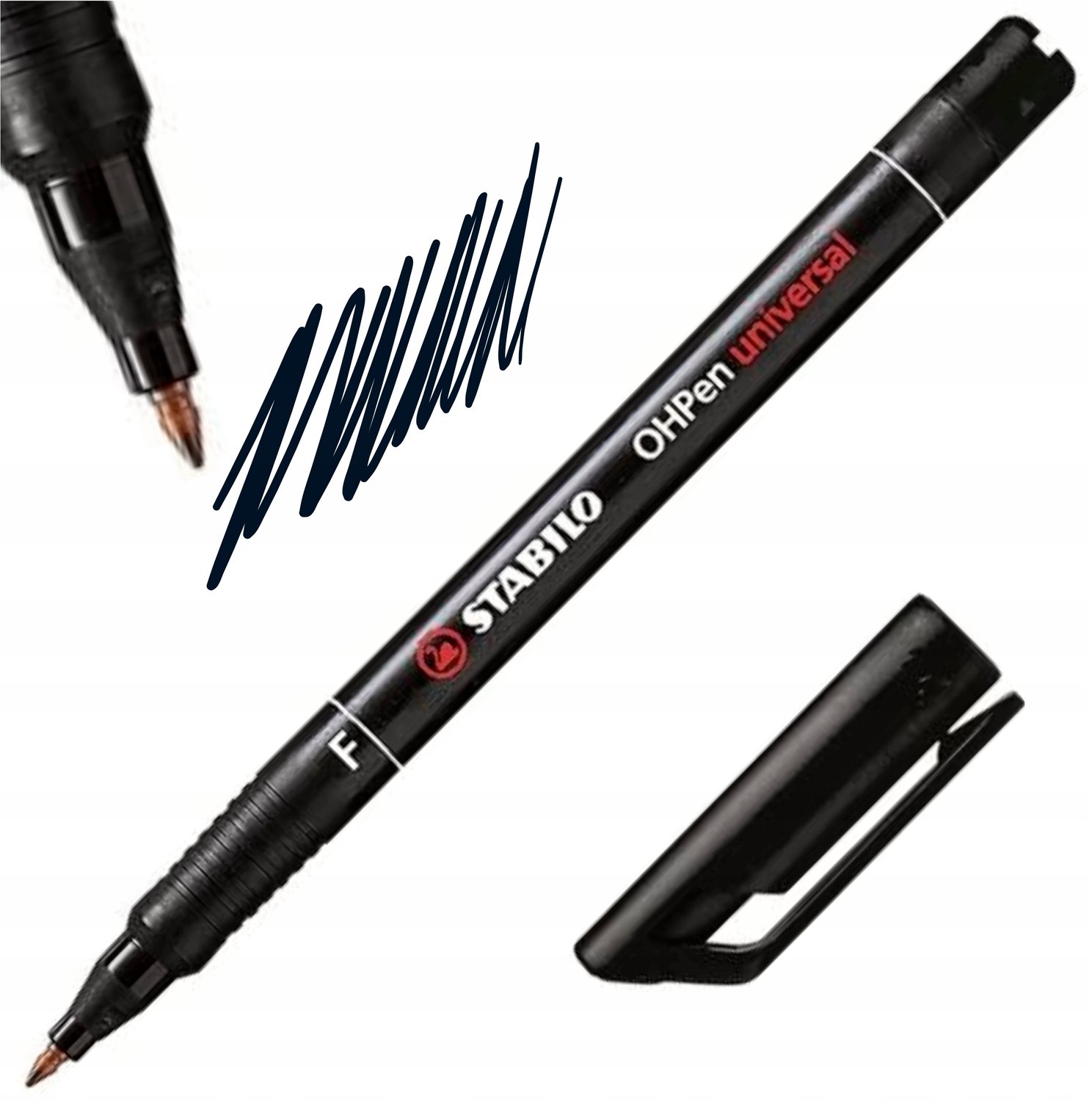 STABILO OHPen Watervaste Zwarte Marker - Dunne Lijn 0.7mm