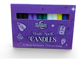 Ro Rox Magic Spell Candles, Odourless Ritual Candles for Meditation, Manifestation, Cleansing, Altar, Witchcraft and - ShopVlot