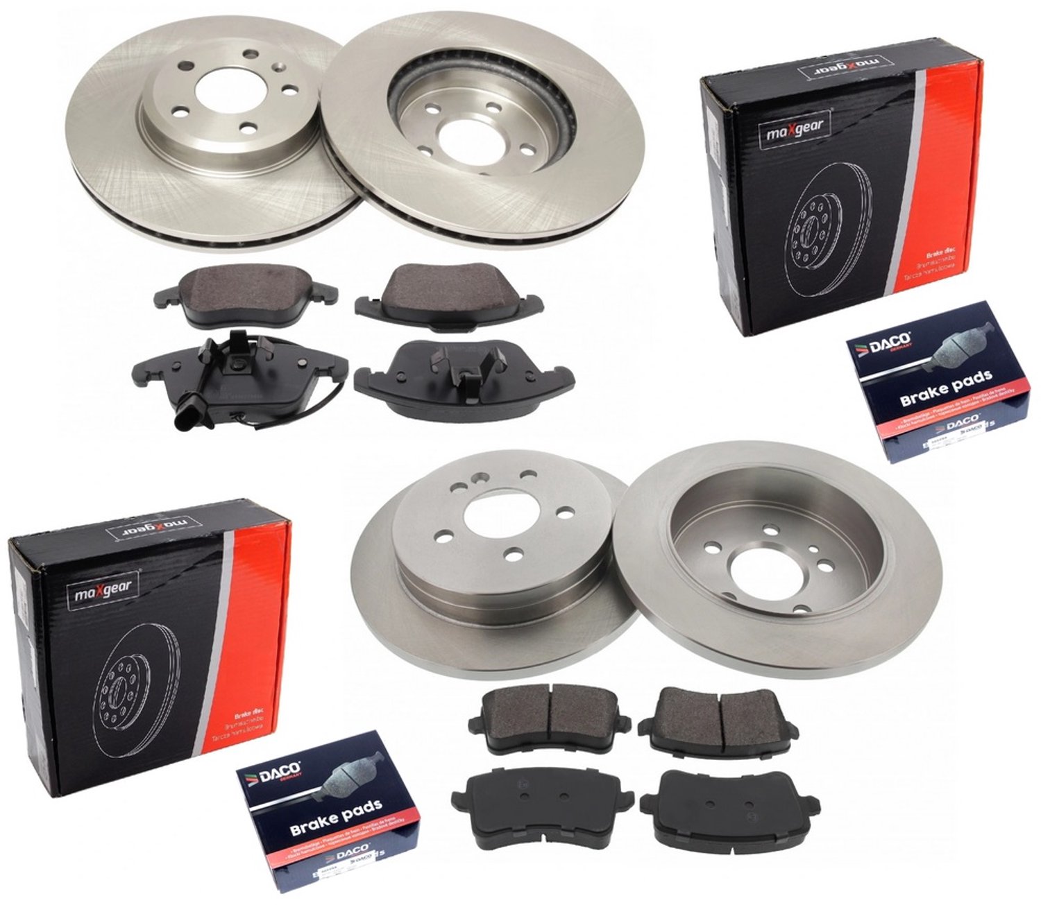 Remblokken & Remklauwen Audi A4 B8 2.0TDI Voor + Achter 314mm