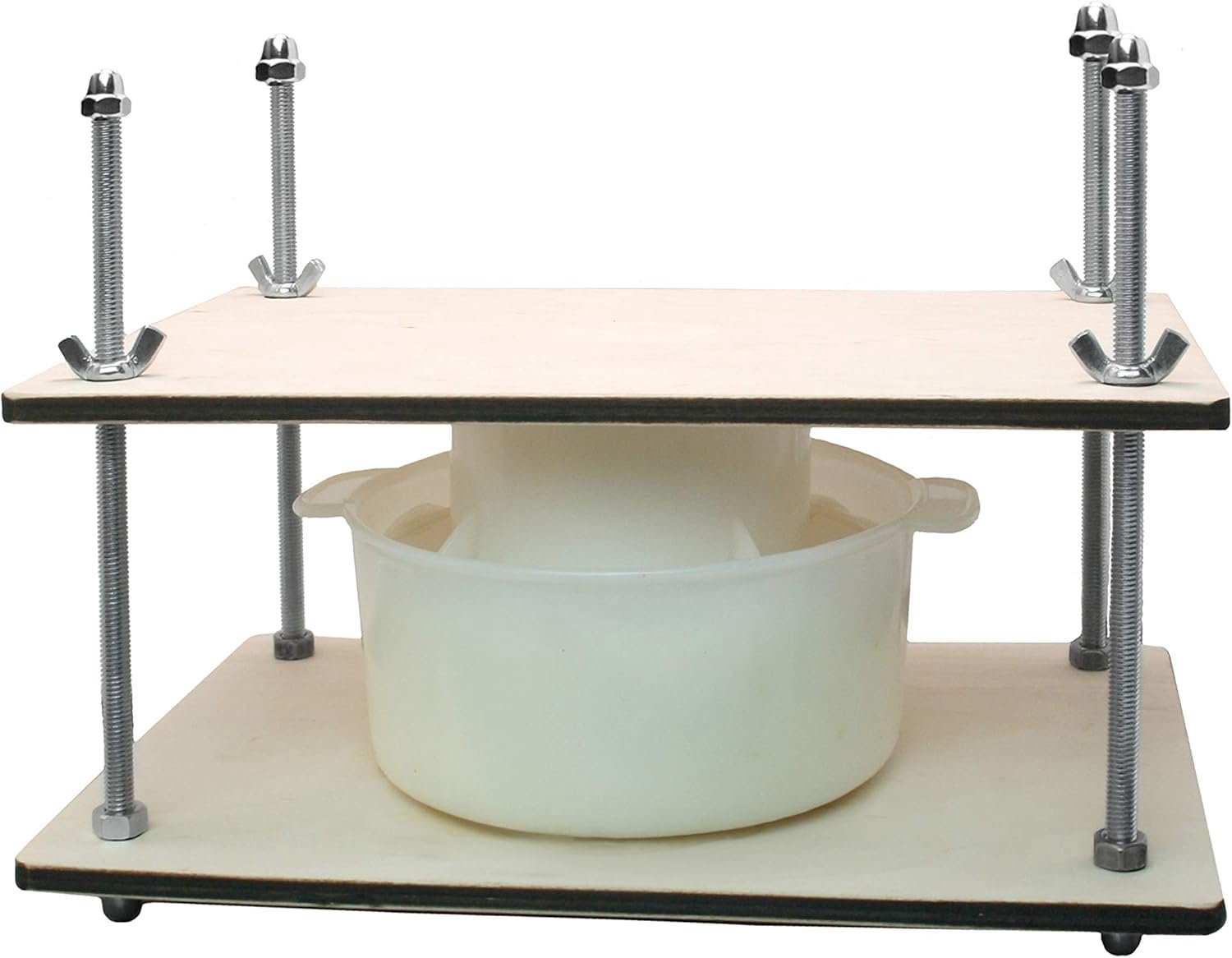 PetriStor Cheese press for making cheese 30.5 cm - cheese maker set with wooden cheese press and 1 cheese mold 1.2 l - ShopVlot