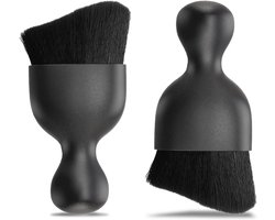 Set van 2 Multifunctionele Auto Interieur Reinigingsborstels met Ultra Zachte Haren, Krassenbestendige Borstels voor Dashboard en Ventilatieopeningen, Ideaal voor Auto Detailing en Schoonmaak