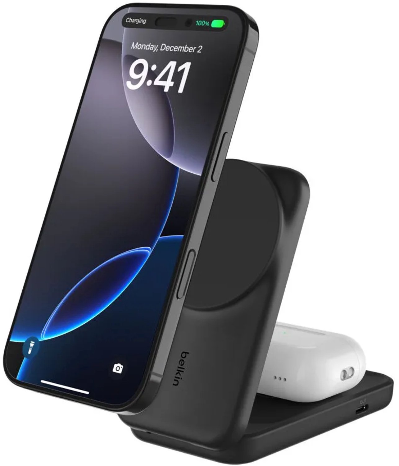 Belkin UltraCharge 25W Qi2 2-in-1 Magnetische Draadloze Oplader