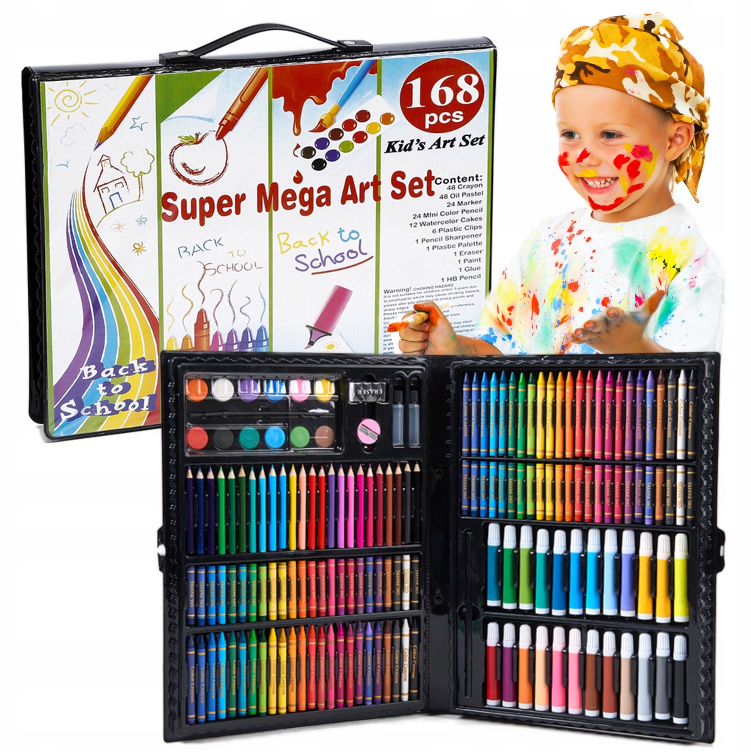 Creatieve Teken- en Schilderdoos voor Kinderen, 168 Delen