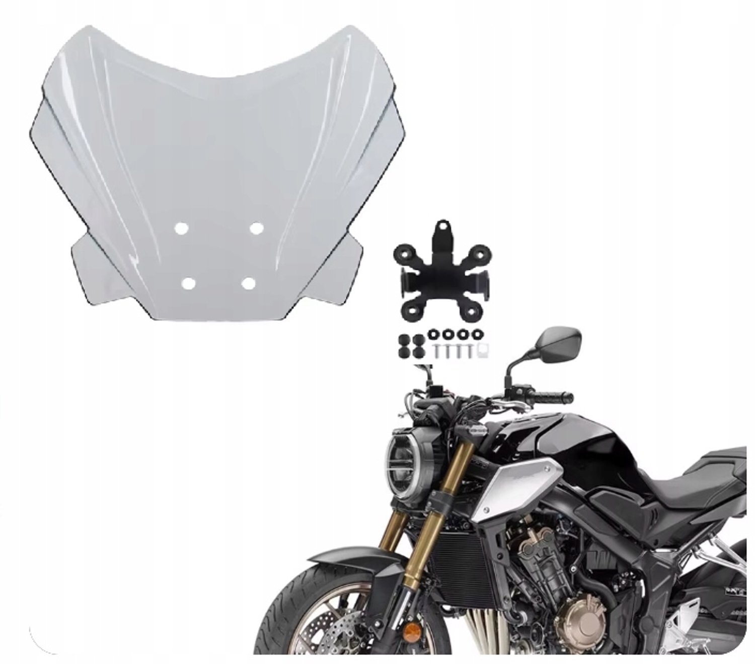 TopX Windscherm Honda CB650R (2019-2021) - Licht Getint
