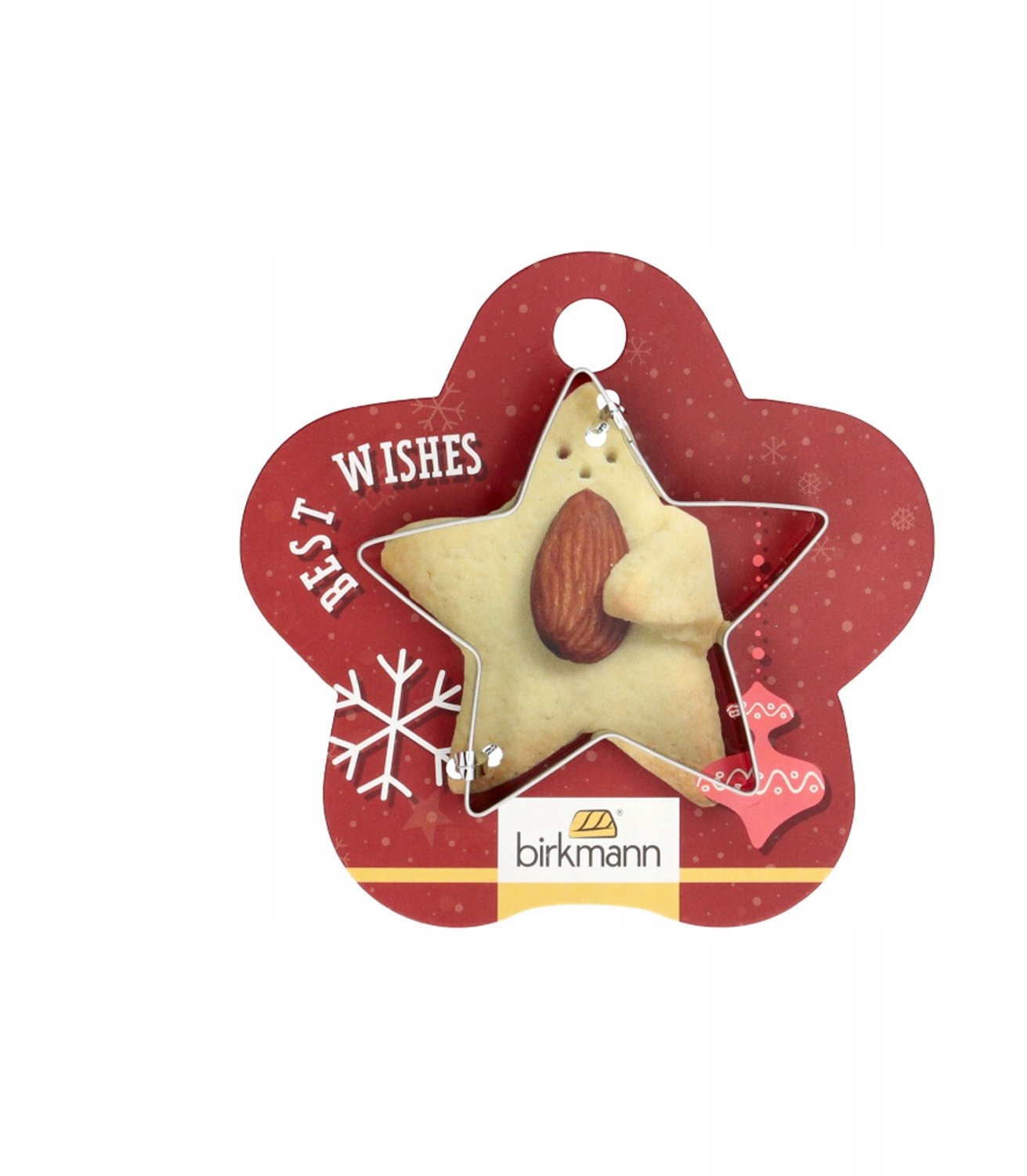 Birkmann Kerstster Koekjesvorm 6,5 cm - Roestvrij Staal