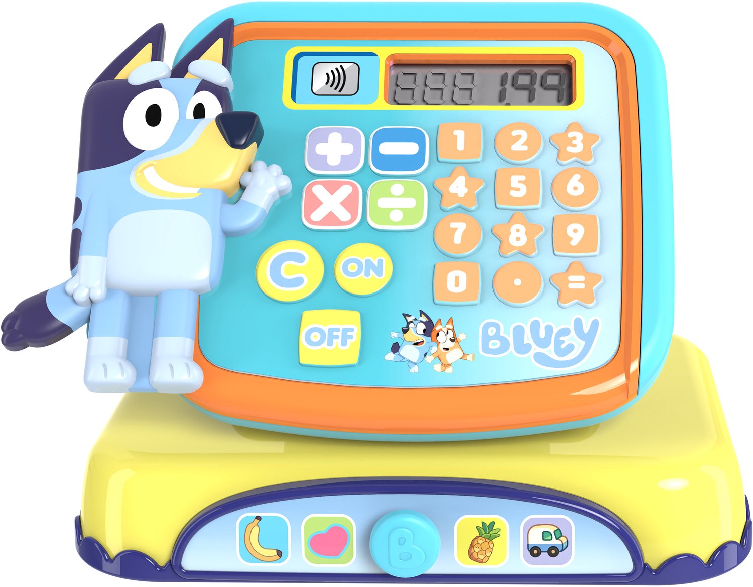 Bluey interactieve speelgoedkassa - interactief rollenspel speelgoed - Met brief en muntgeld