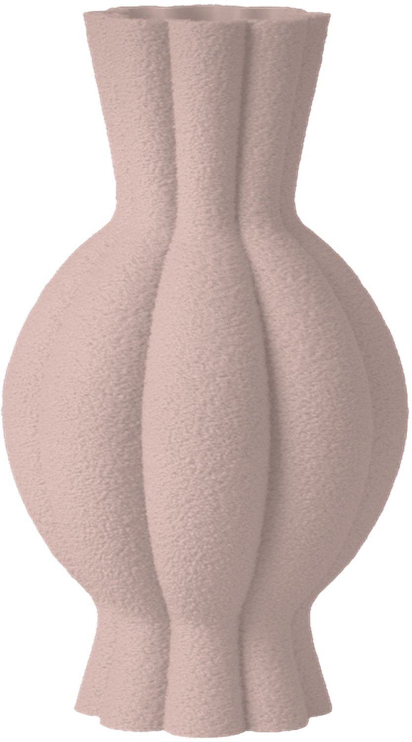 Layvo GALEN Vaas - Bloesem - D15 x H25 cm - droogbloemen vaas - organische vaas - gerecycled plastic