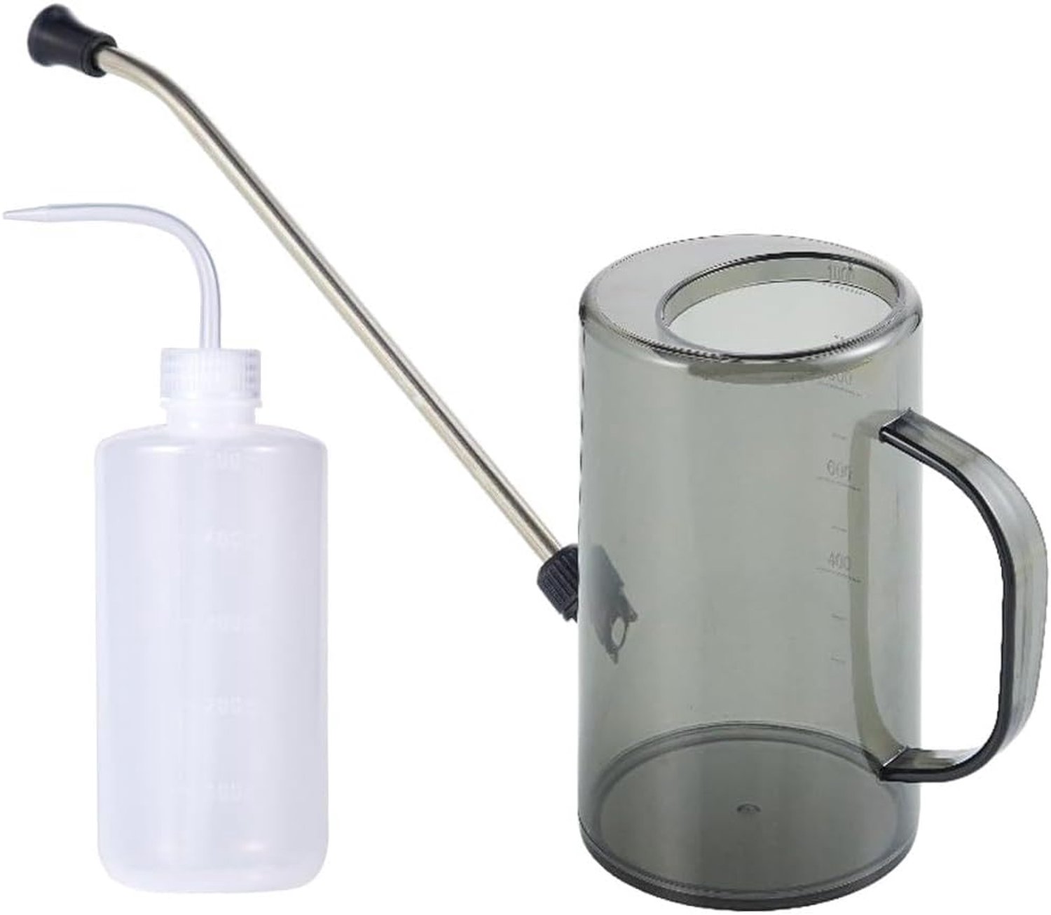 SnelShoppen - Gieter Kamerplanten 1L met Lange Uitloop - Plantengieter voor Binnen - Inclusief 500ml Kleine Gieter - Perfect voor Bloemen, Vetplanten