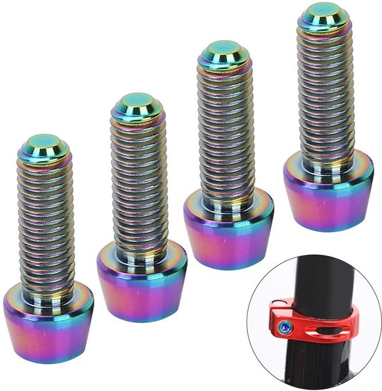 Remschroeven Titanium Legering - Fietsrem Schroeven - M5 * 15mm - Corrosiebestendig - Lichtgewicht - Hoge Sterkte - Fietsbout — afbeelding 4