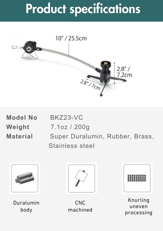 Butaan Adapter voor Externe Kooktoestellen — afbeelding 3