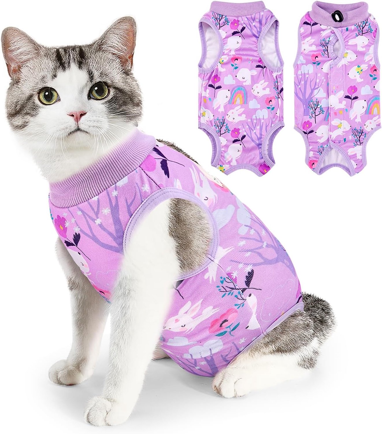 Chirurgisch herstelpak kat - kittenonesie - verstelbare nekband - veilig en comfortabel - m-winkel