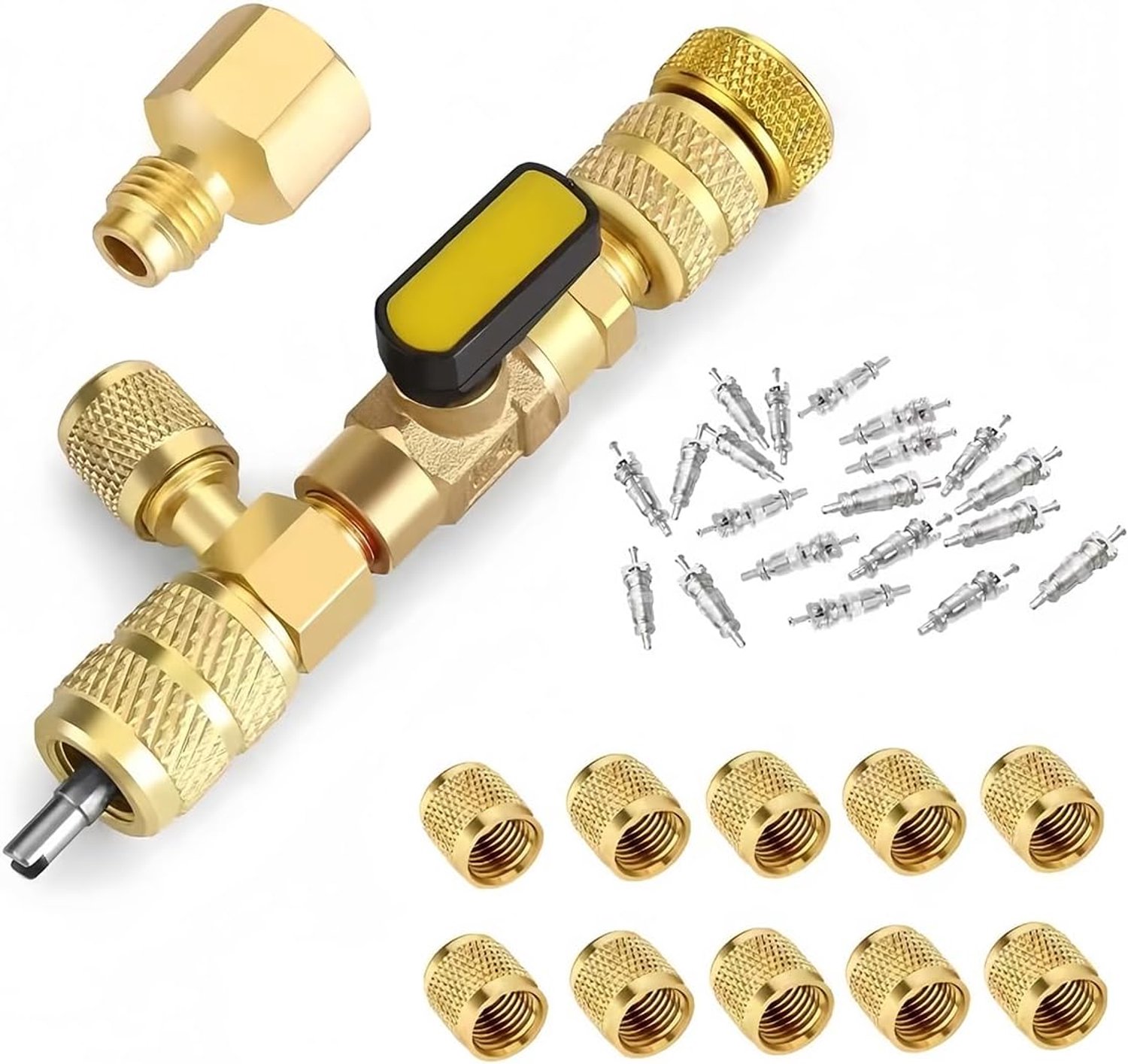 Air Conditioner Valve Core Remover - Messing - Voor Valve Vervanging Zonder Koelmiddel Verlies - Thuis Reparatie m-winkel - m-winkel