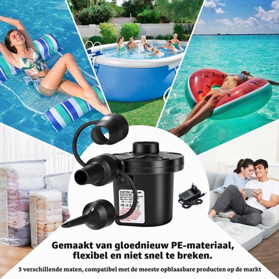 Elektrische luchtpomp, 2-in-1, elektrische pomp, opblaasbaar — afbeelding 2