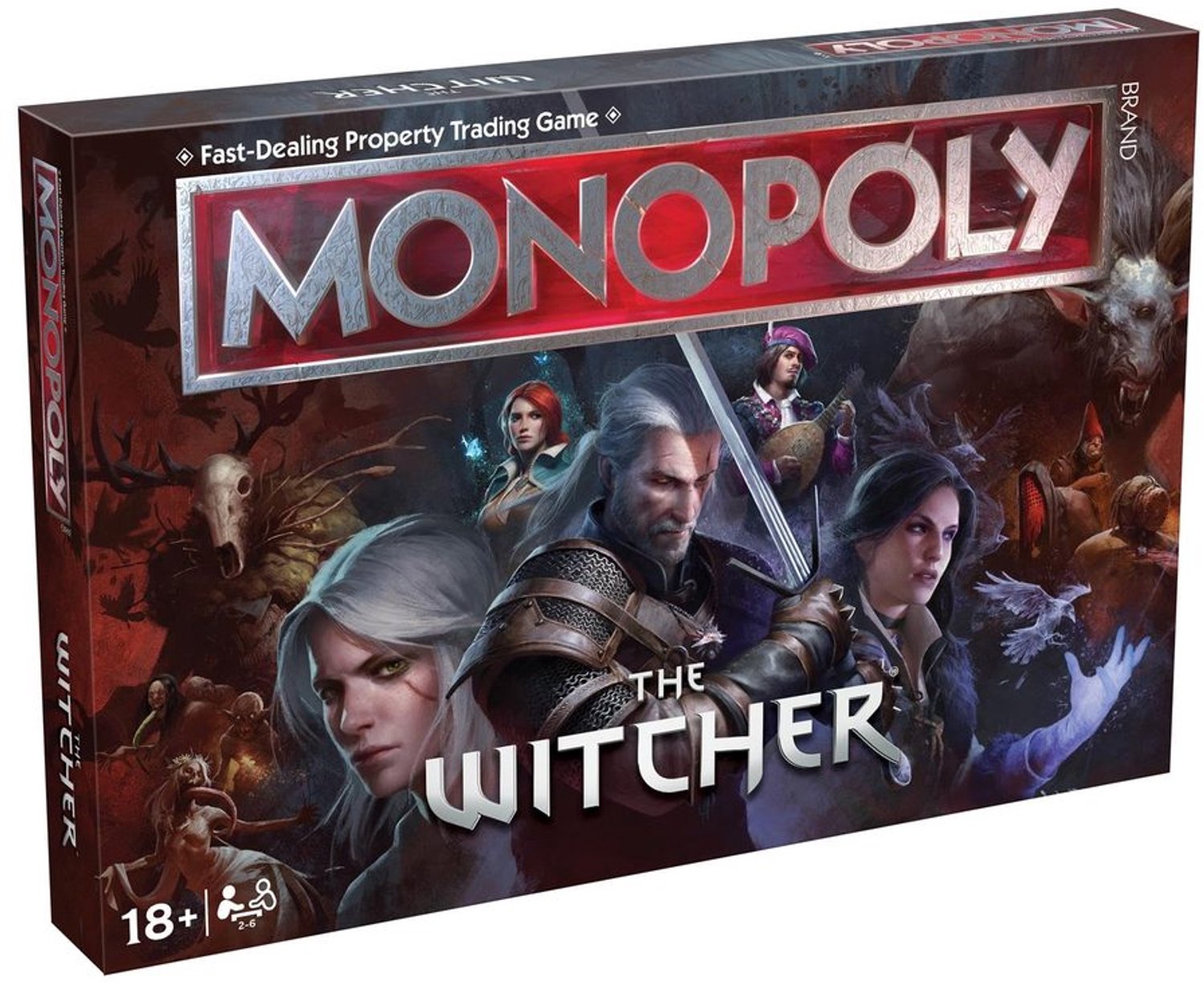 The Witcher Monopoly Bordspel voor Fans vanaf 18 Jaar