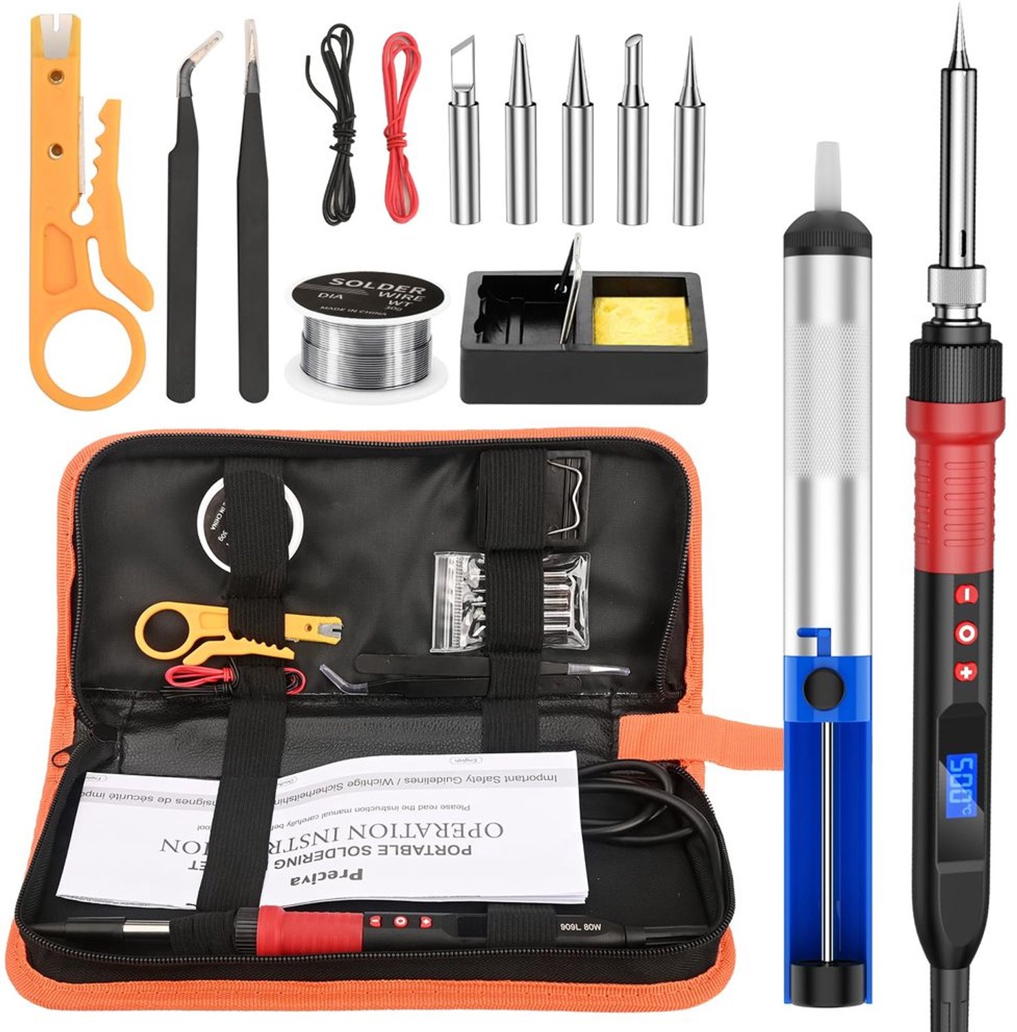 Soldeerbout Set met Verstelbare Temperatuur