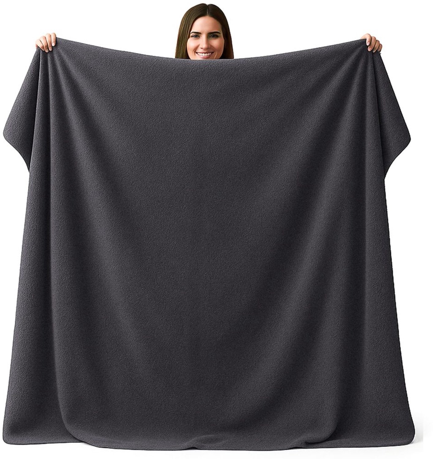 XXL Strandhanddoek - 200 x 200 cm - Antraciet