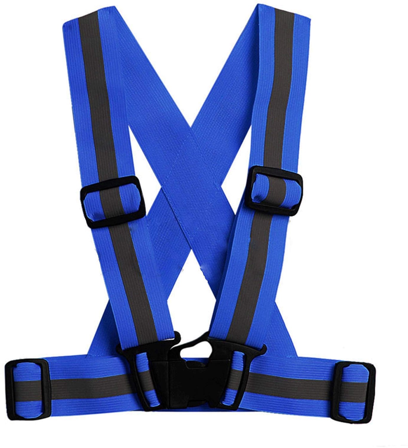 Reflecterende Veiligheidsvest - Verstelbaar en Elastisch - Blauw
