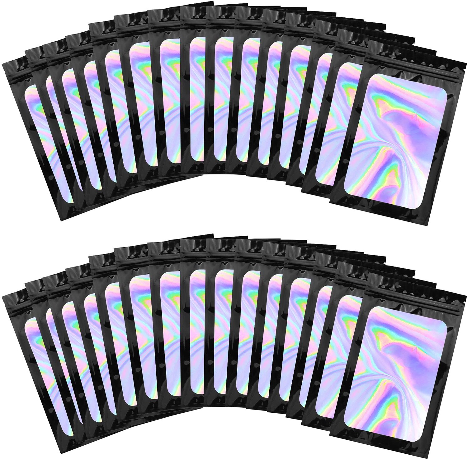 Set van 150 Resealable Foil Bags 6x10cm