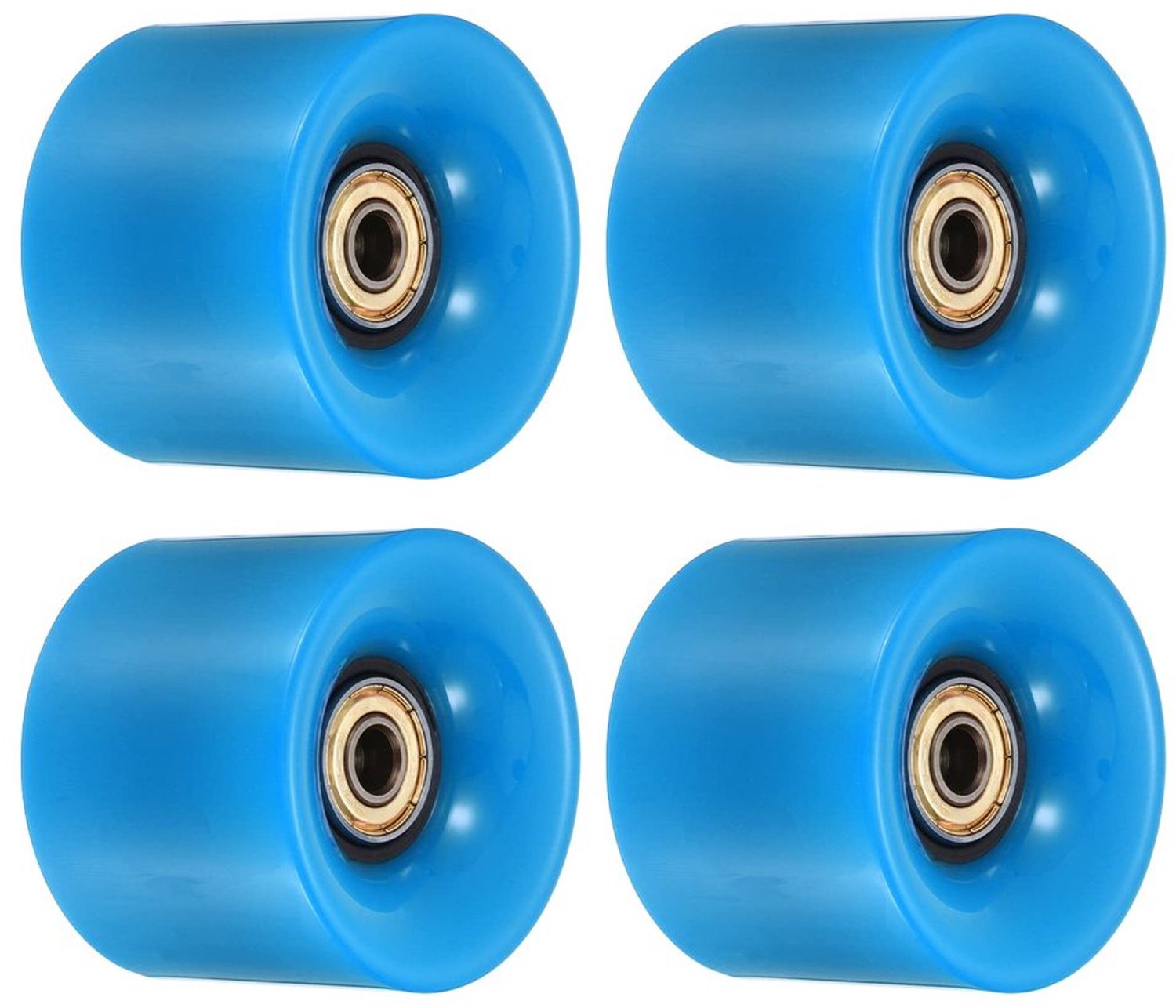 Longboard Wielen met Lagers ABEC-11 Blauw