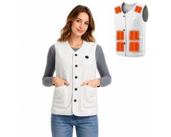 Govic® verwarmde bodywarmer - verwarmd vest Dames en Heren - warmte vest - elektrisch verwarmd vest - verwarmde kleding - verwarmde jas - thermo vest - elektrische bodywarmer - Maat S