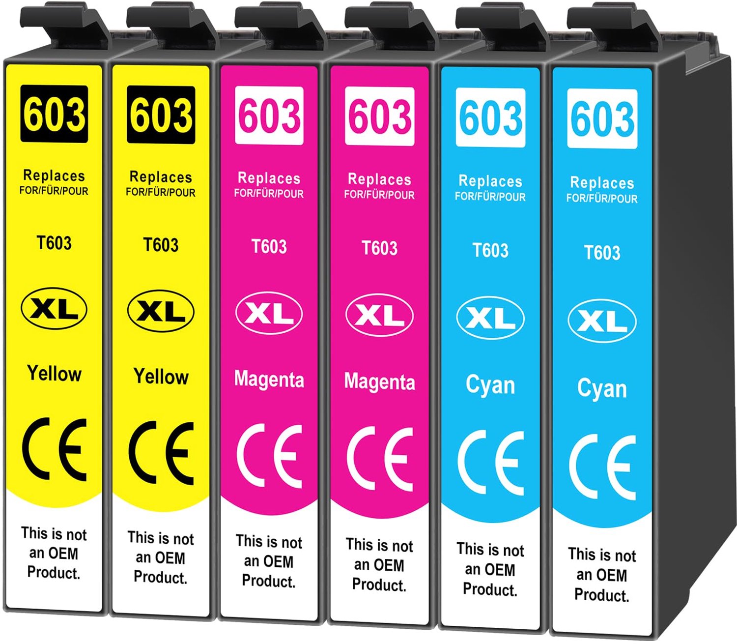 6 x 603XL Multipack Kleurcartridges voor Epson Printers