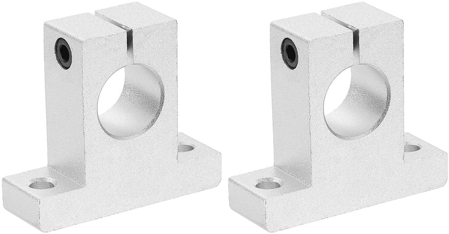 Geleiderail 20 mm - aluminium - 2 stuks - voor lineaire bewegingsstang - ServiceTopper