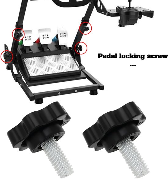Vergrendeling Schroeven 10 Stuks - M6 Draad - Pedaal Bevestiging - Compatibel met Logitech G25/G27/G29/G920/G923 - Kunststof/Metaal - Eenvoudig te Installeren van Logitech — afbeelding 2