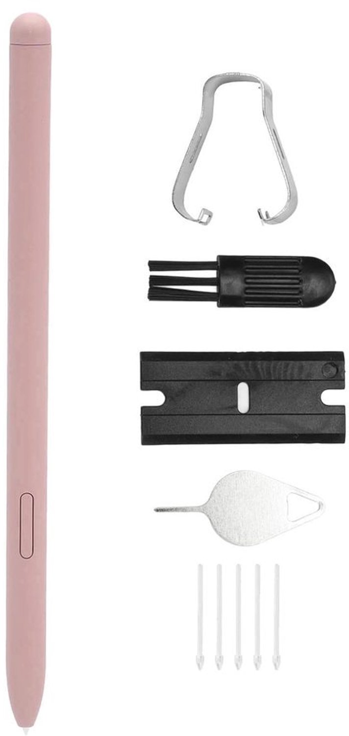 Styluspen Vervanging voor Tab S6 Lite 10,4 Inch - Kunststof - 5 Reservetips - Geschikt voor SM P610/P615 - Inclusief Borstel/Pincet/Kunststof Mes - Tabletpen — afbeelding 4