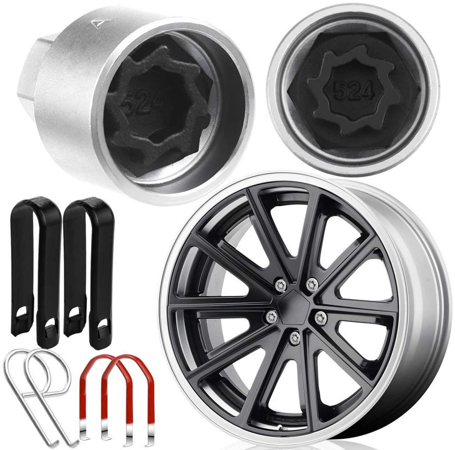 Rim Lock Adapter met M5/M6 Schroefdraad voor Auto's