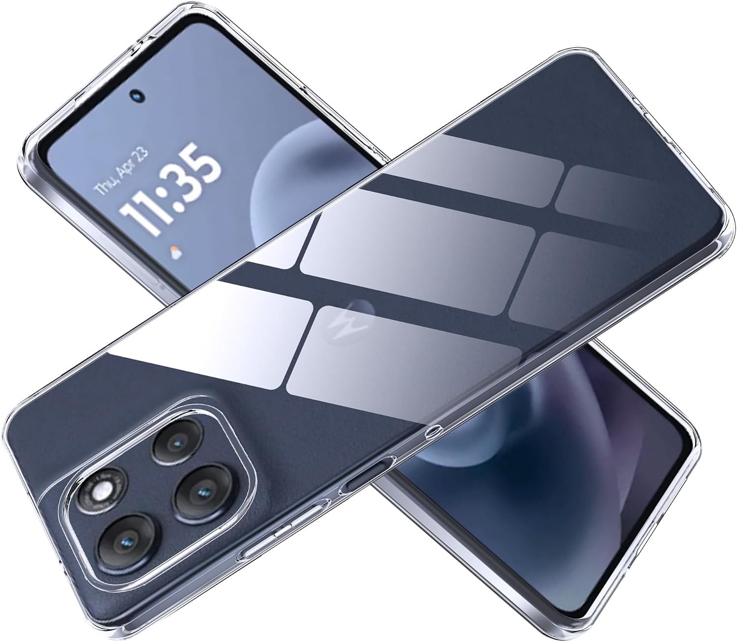 Hoes voor Motorola Moto G86, transparant.